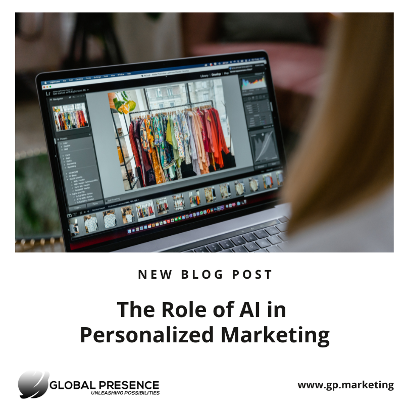 blog banner for The Role of AI in  Personalized Marketing