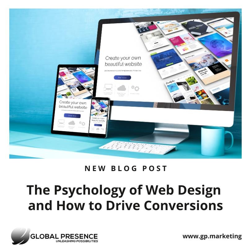 blog banner for The Psychology of Web Design and How to Drive Conversions