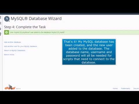 How To Set Up A Database Using MySQL Database Wizard In cPanel | ACTWD ...